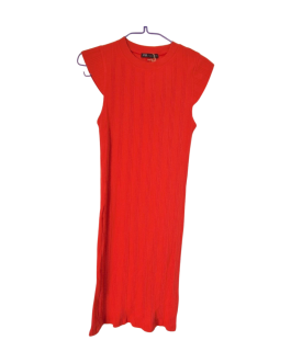 robe longue orange zara neuf sans etiquette S-36
